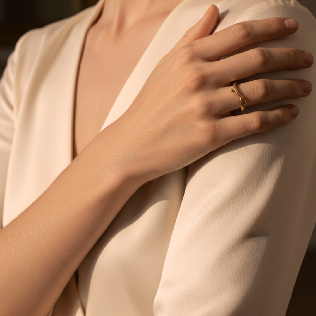 Scripted Grace Ring