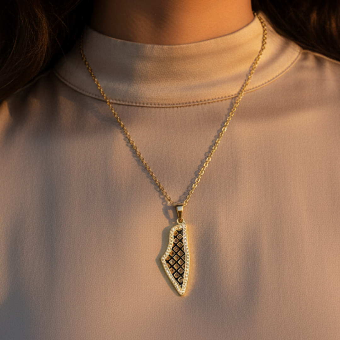 Palestine Keffiyeh Necklace