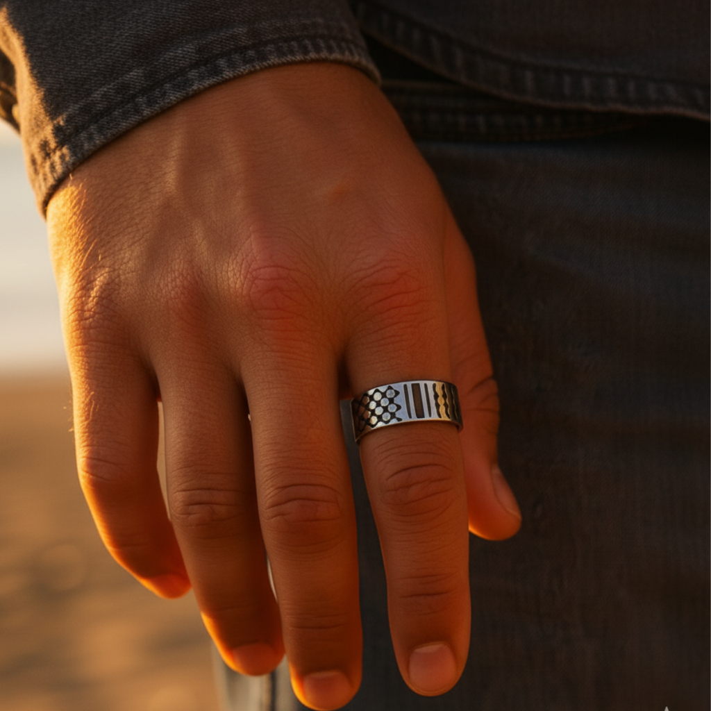 Keffiyeh Ring