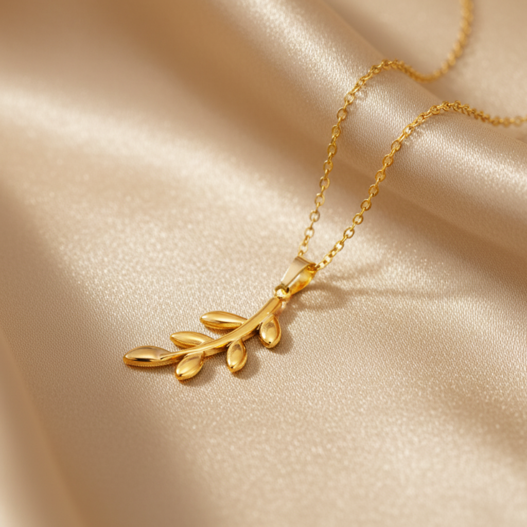 Palestine Olive Branch Necklace