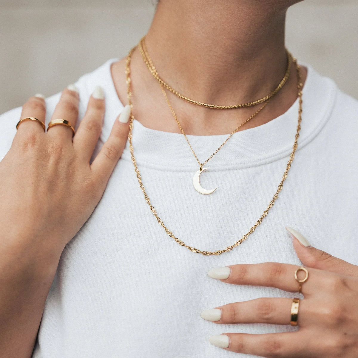Nurani Crescent Necklace