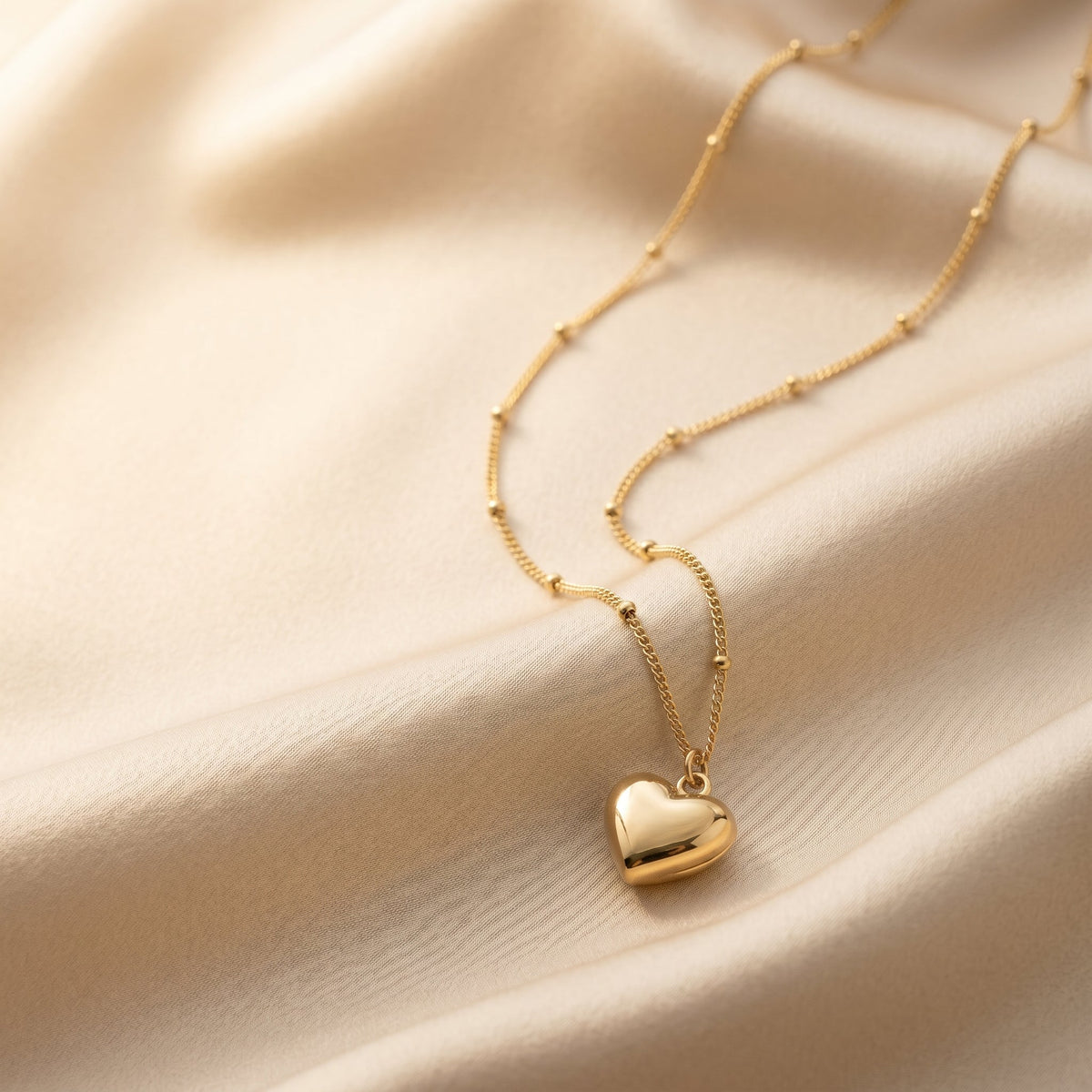 Delicate Heart Charm Necklace