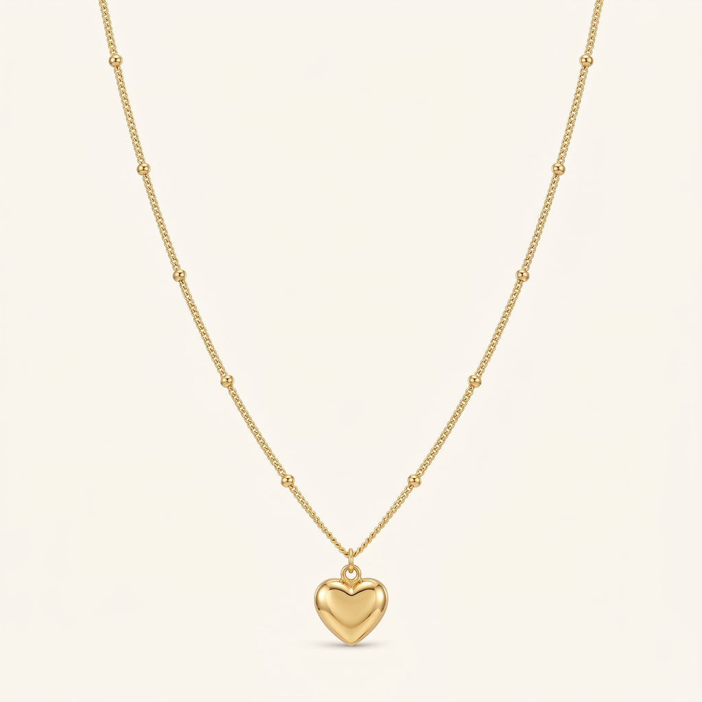 Delicate Heart Charm Necklace