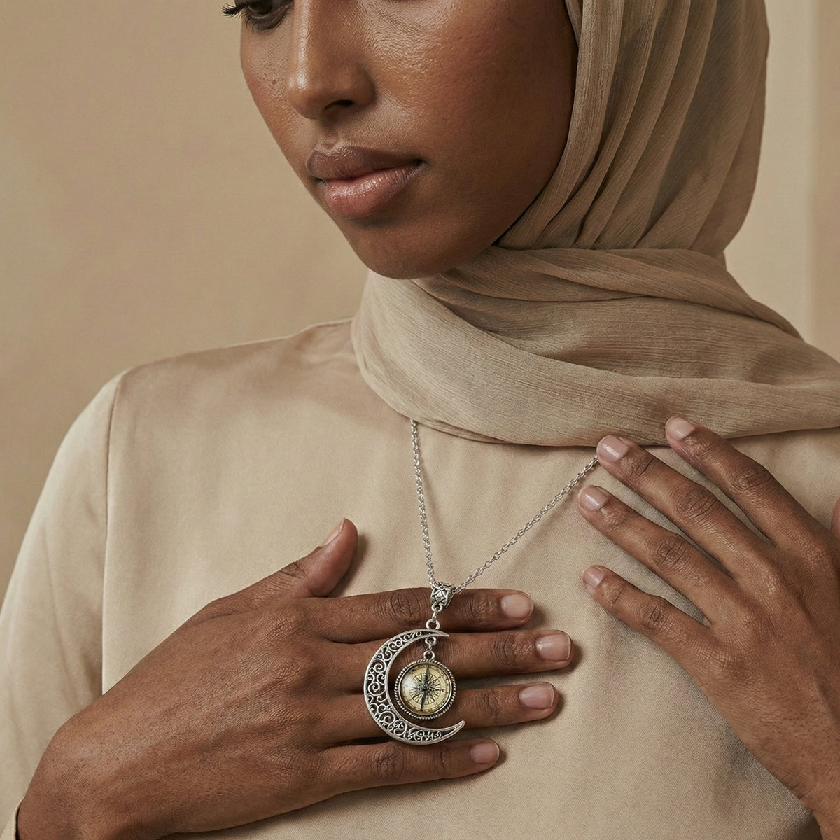 Noor Crescent Necklace