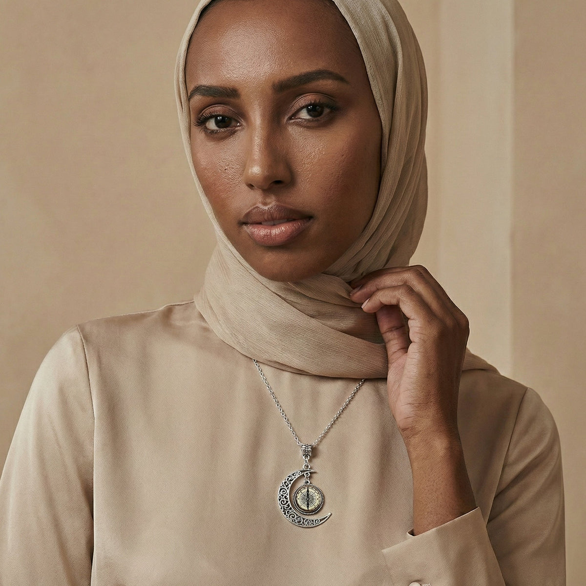 Noor Crescent Necklace