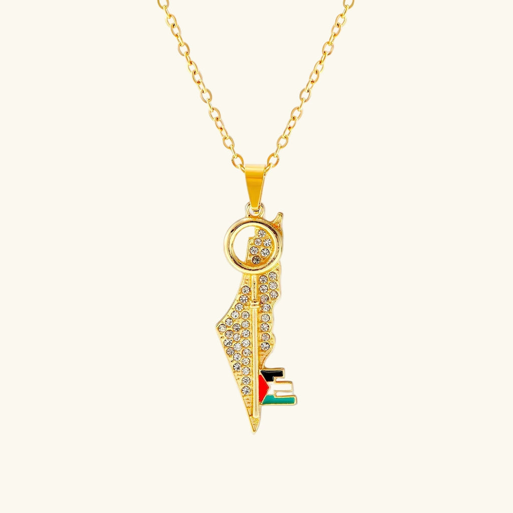 Palestine Key Necklace