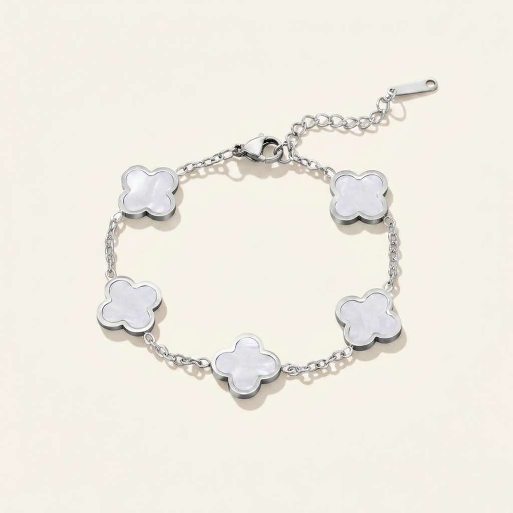 Silver Clover Bracelet