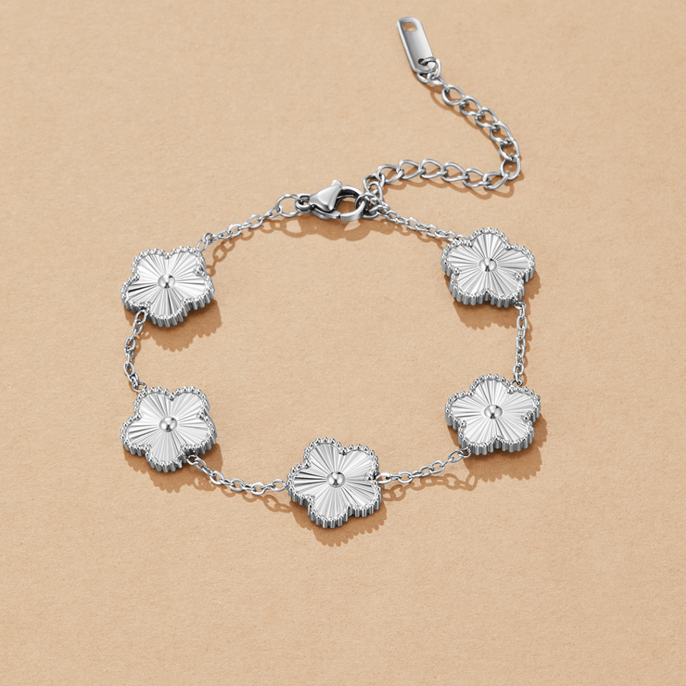 Silver Clover Bracelet